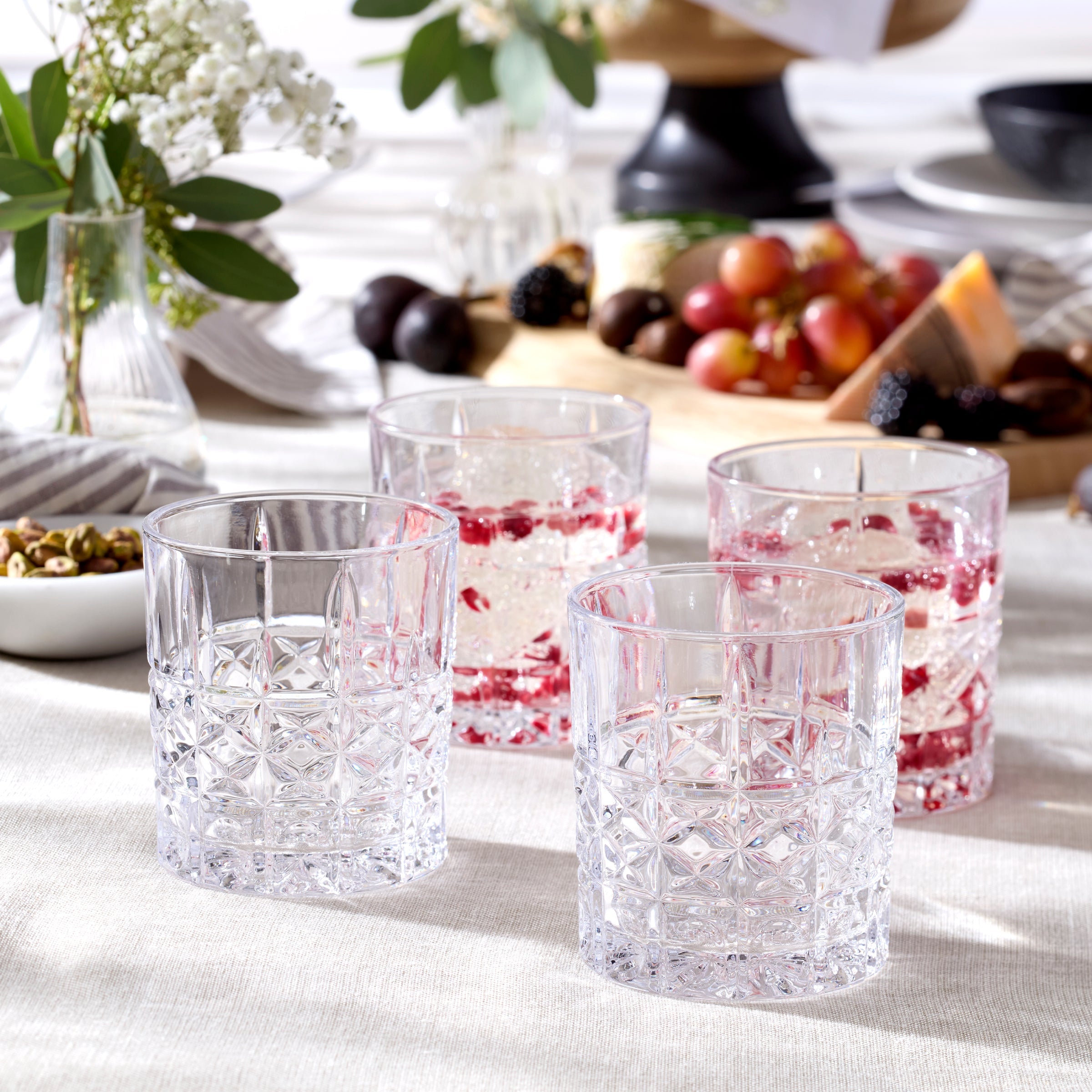 Starburst Cut Double Old Fashioned Glasses, Set of 4 - Image 2