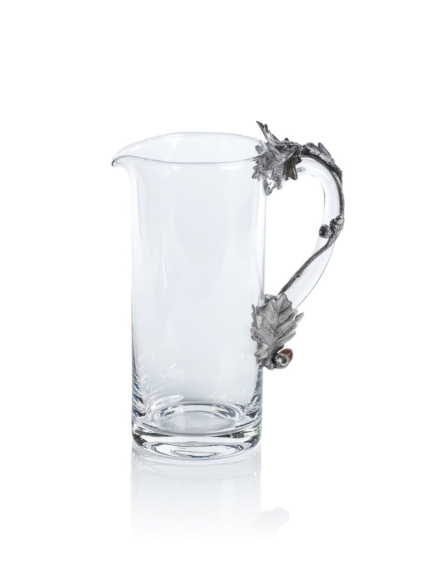 Pewter Glass Pitcher and Tumbler Set - Image 2