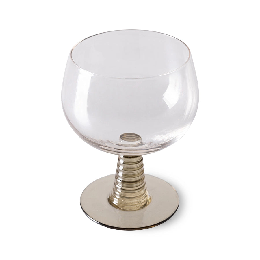 Green Low Stem Wine Glass - Image 2