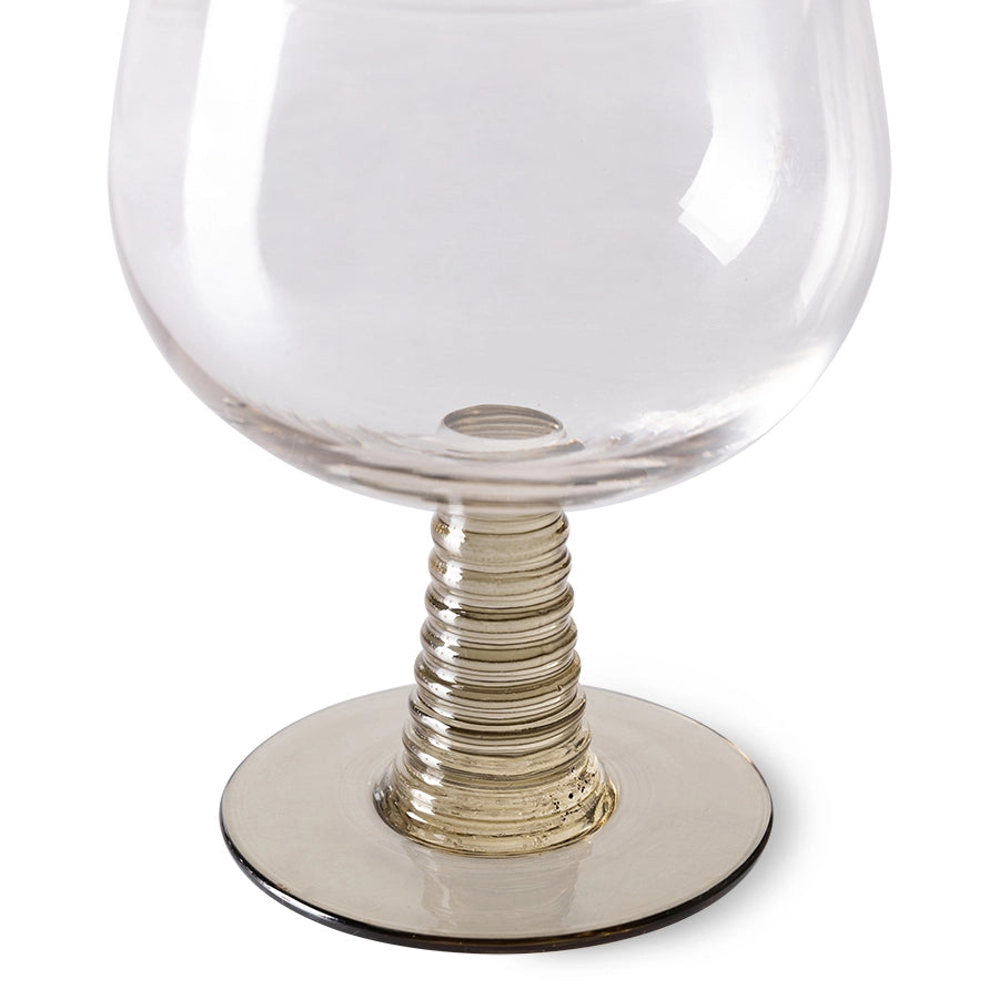 Green Low Stem Wine Glass - Image 3