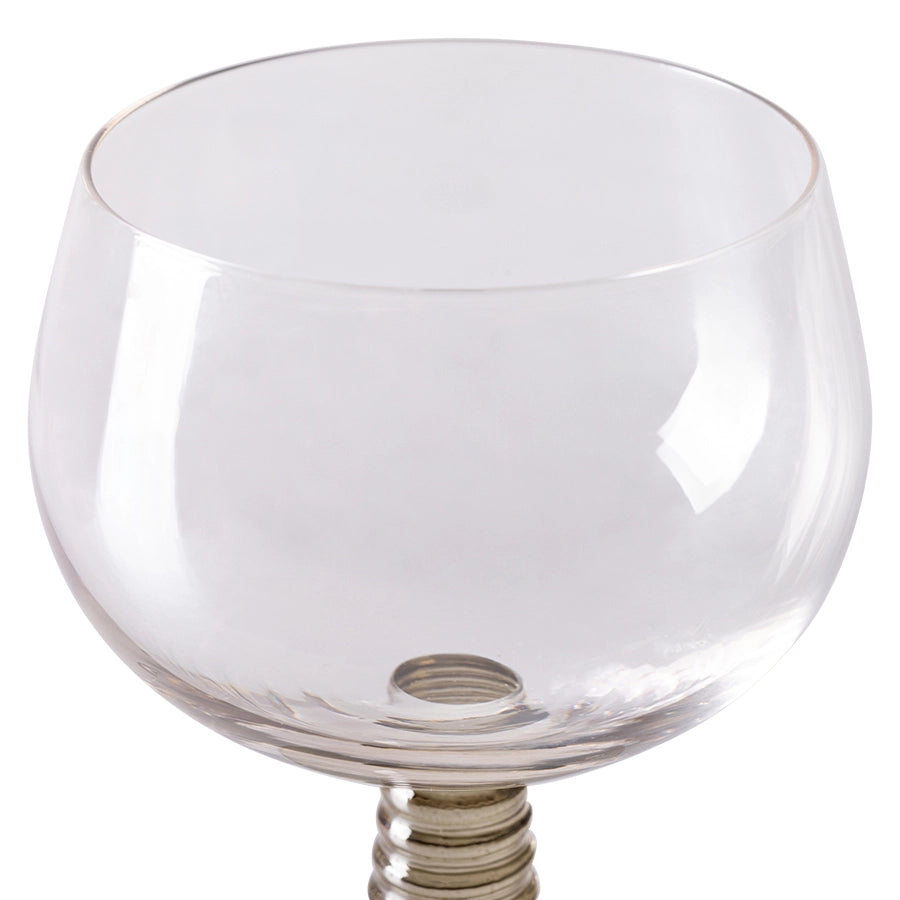 Green Low Stem Wine Glass - Image 4